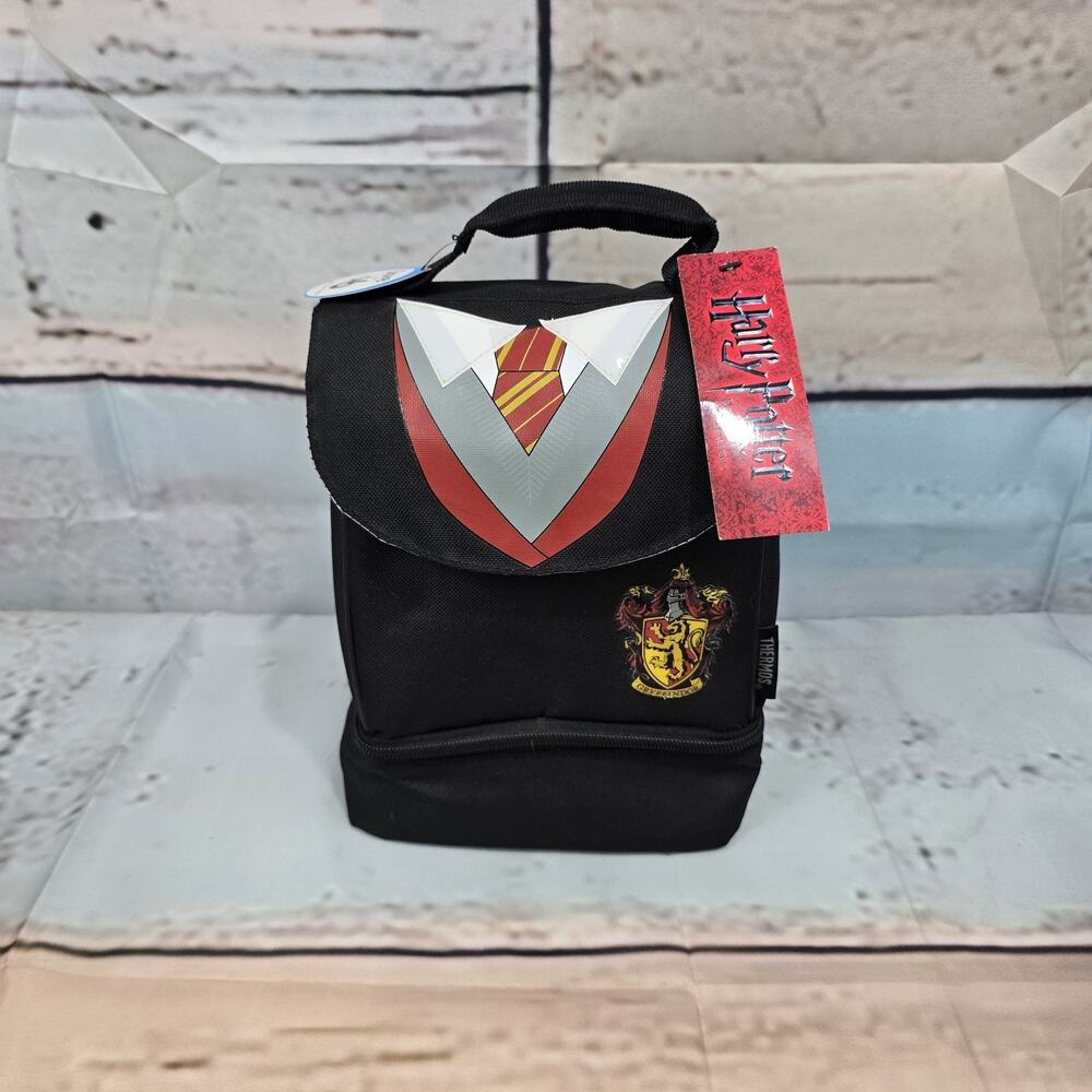 Harry Potter Thermos Lunch Bag Hogwarts Coat Of Arms School Of Wizardry NWT NEW